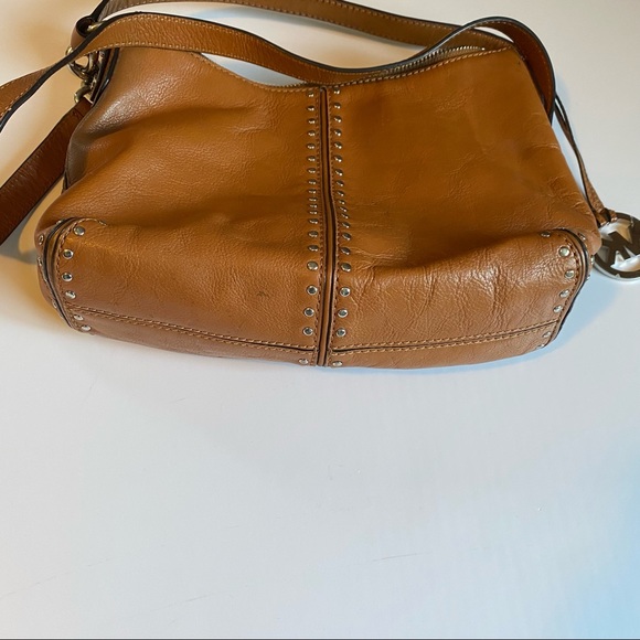 Michael Kors Leather Crossbody Satchel - Picture 11 of 14